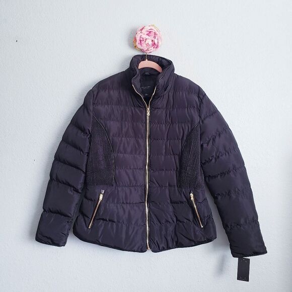 Marc‎ New York Black Faux Fur Lined Puffer Jacket - Picture 1 of 6